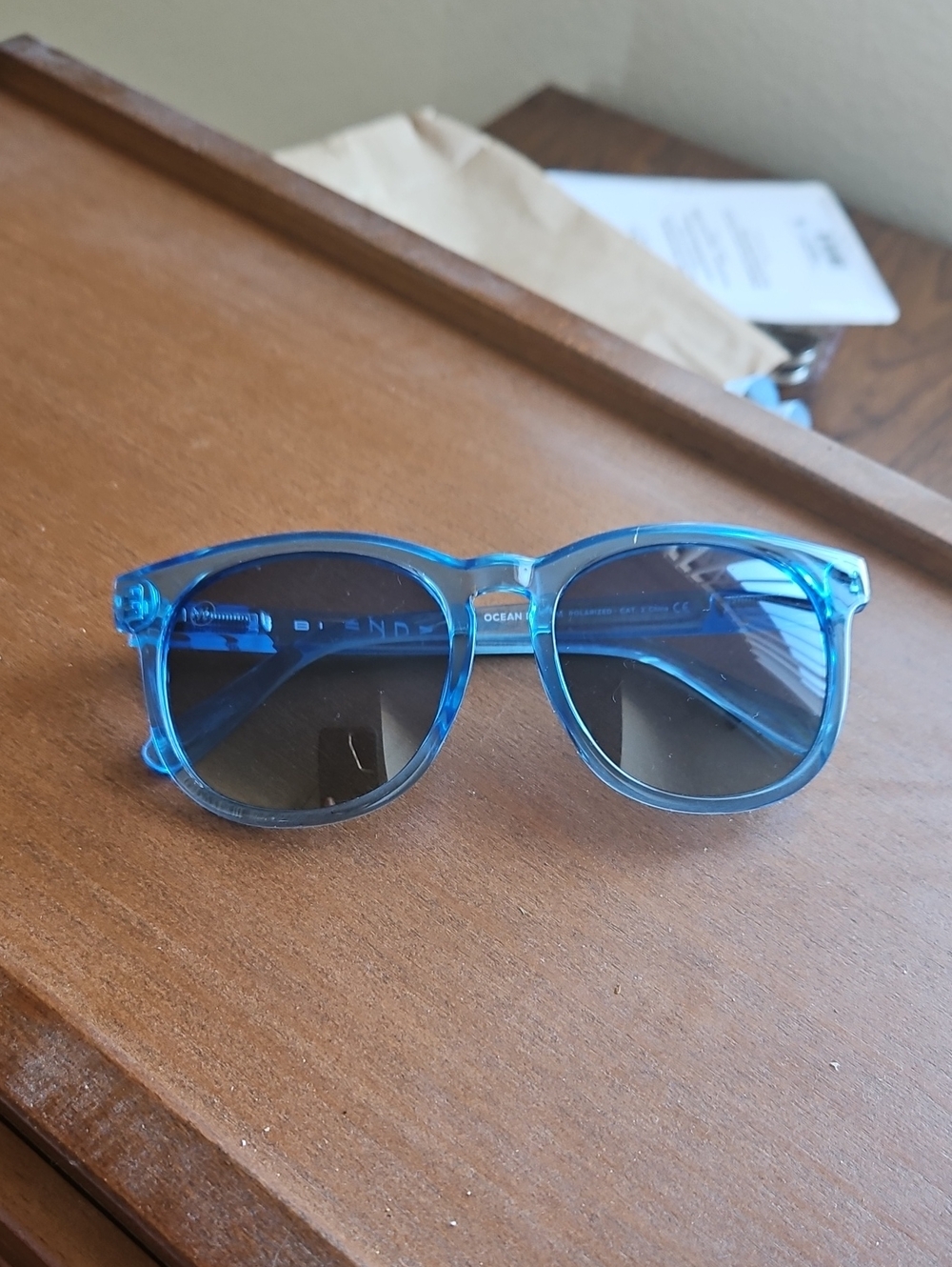 Blenders Eyewear Blue Transparent Polarized Men's Sunglasses